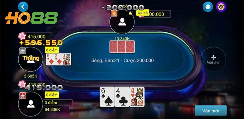 Quy tắc tính điểm khi đánh bài liêng Ho88