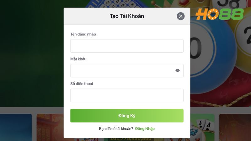 Chỉ mất 1 phút khai báo thông tin register là anh em đã trở thành hội viên nhà cái